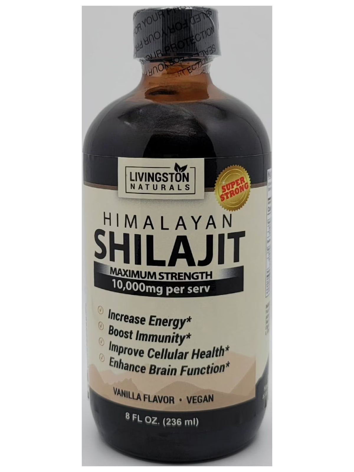 8 oz Vanilla Flavor Liquid Shilajit S218