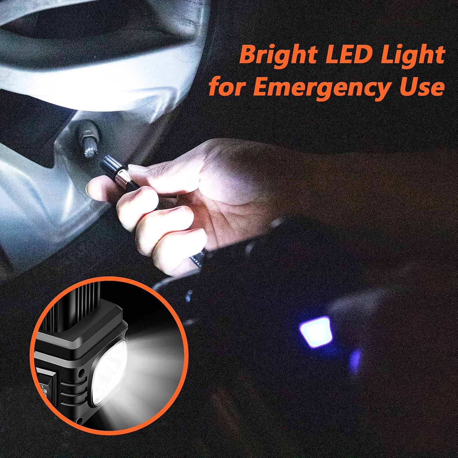 12V Double Cylinder Portable Air Compressor Tire Inflator with Pressure Gauge Y48961