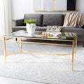 Antique Silver Glass Cocktail Table T6071
