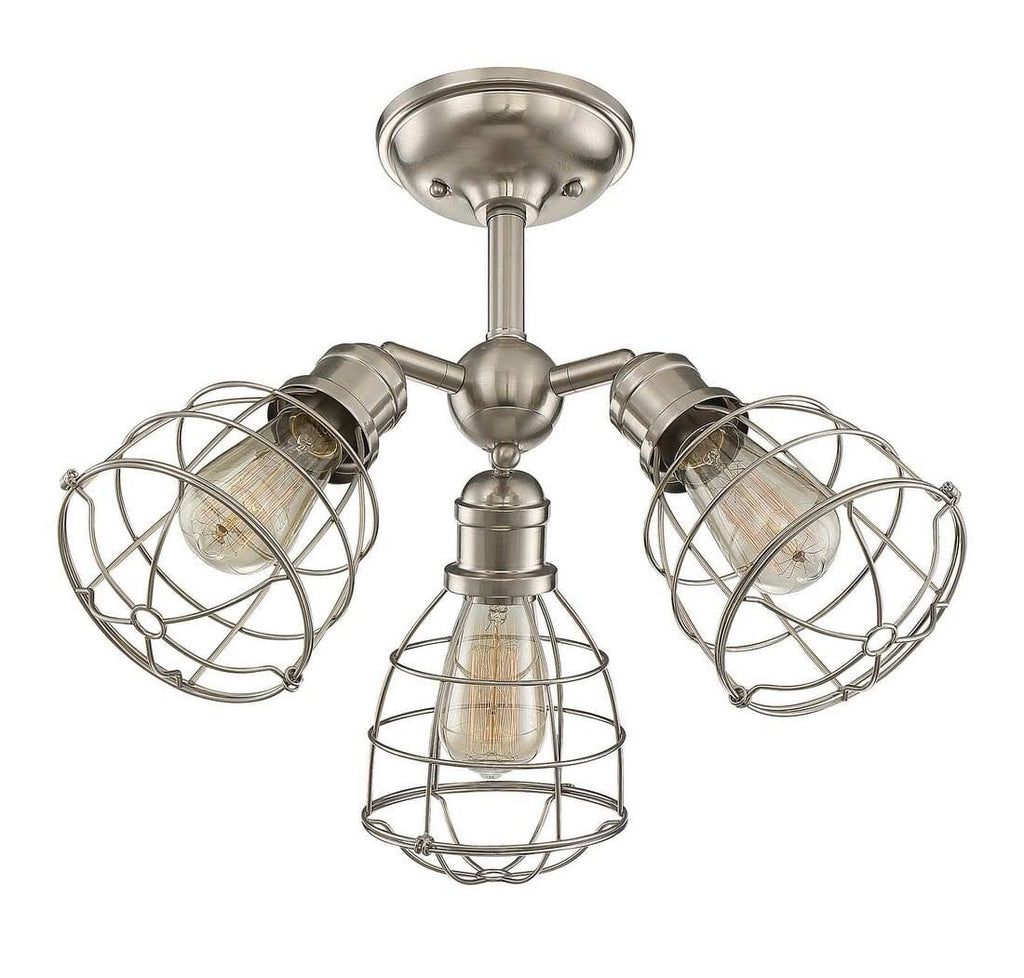 Satin Nickel 3 Light Adjustable Semi-Flush K52710