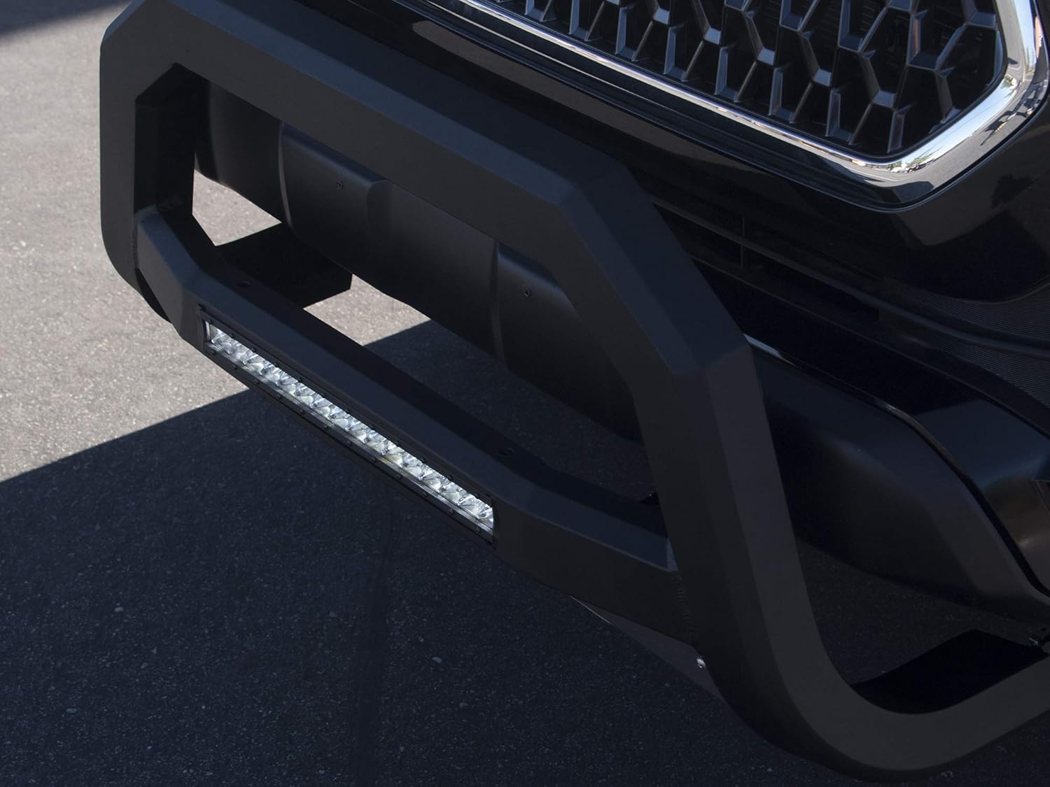 Matte Black Bull Bar with LED S5046