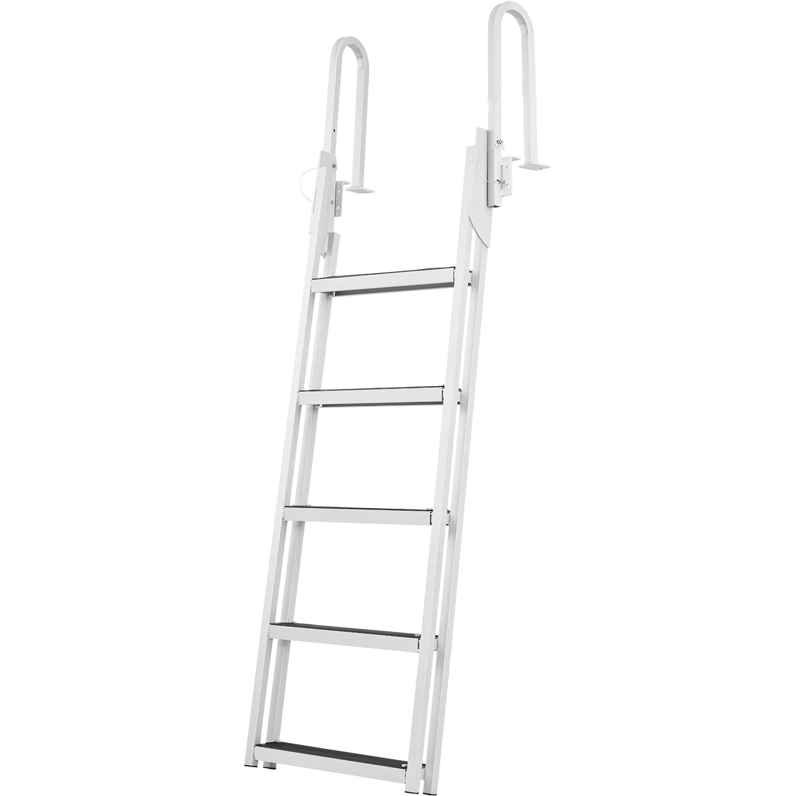Aluminum 5 Steps Boat Dock Ladder A24021