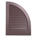 2-Pack Brown Louvered Vinyl Exterior Shutters Q4056