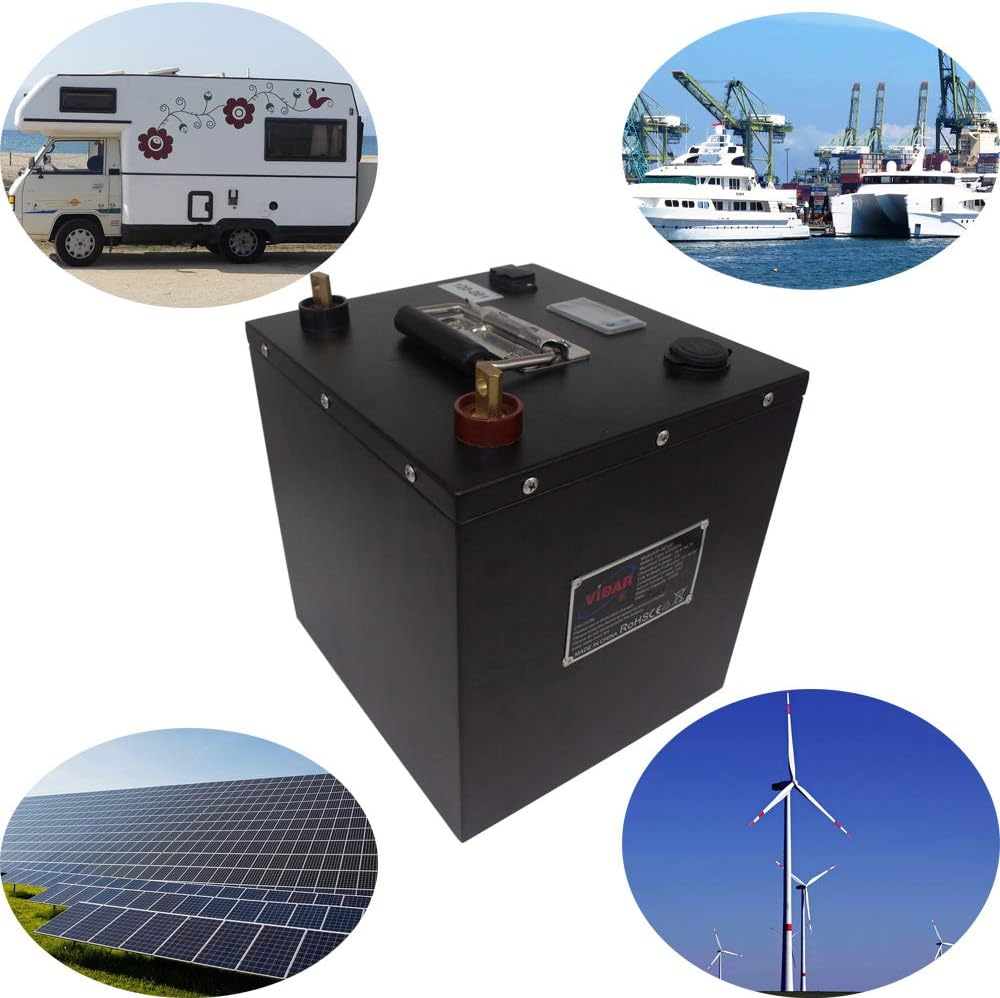 12V 120Ah LiFePO4 Deep-Cycle Battery with Built-in BMS H28362