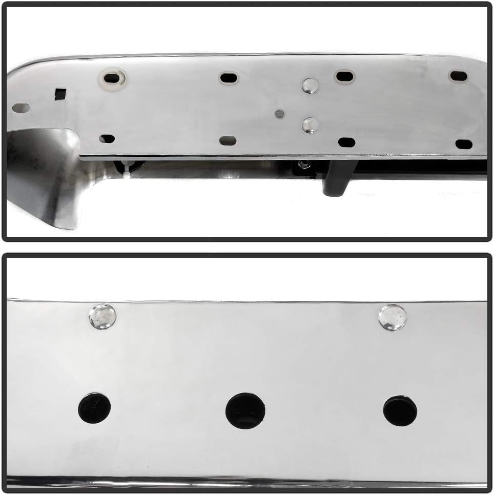Chrome Steel Rear Step Pad Bumper Assembly S785
