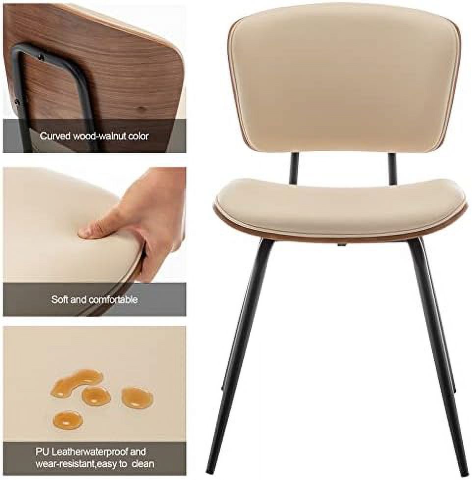 Beige Pack of 2 Dining Chairs X716