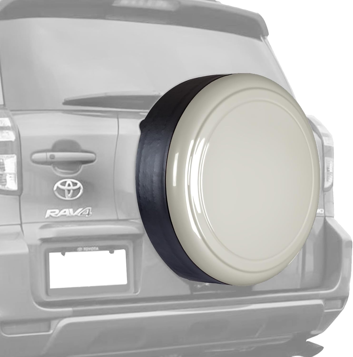 Beige Metallic Rigid Tire Cover for Toyota RAV4 Z69581