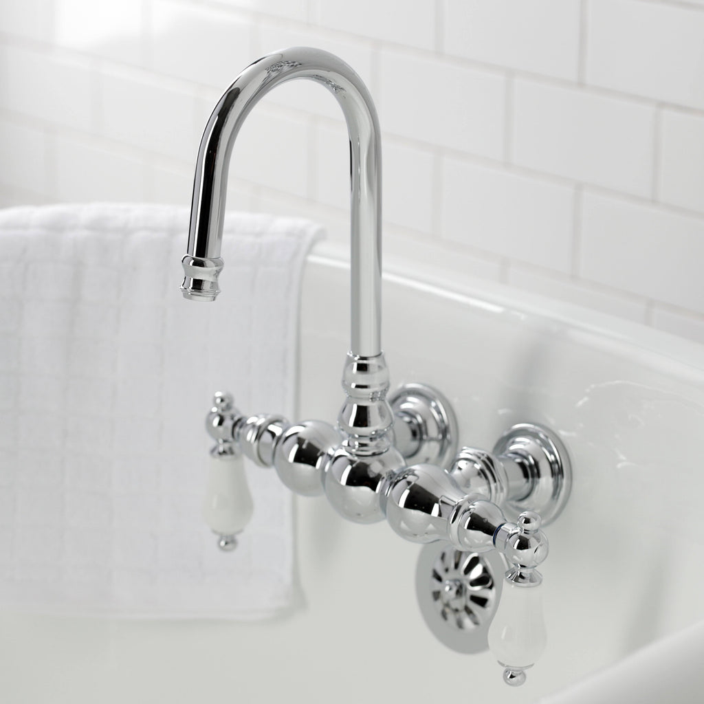 Vintage Tub Wall Mount Clawfoot Tub Faucet, Oil Rubbed Bronze L99573