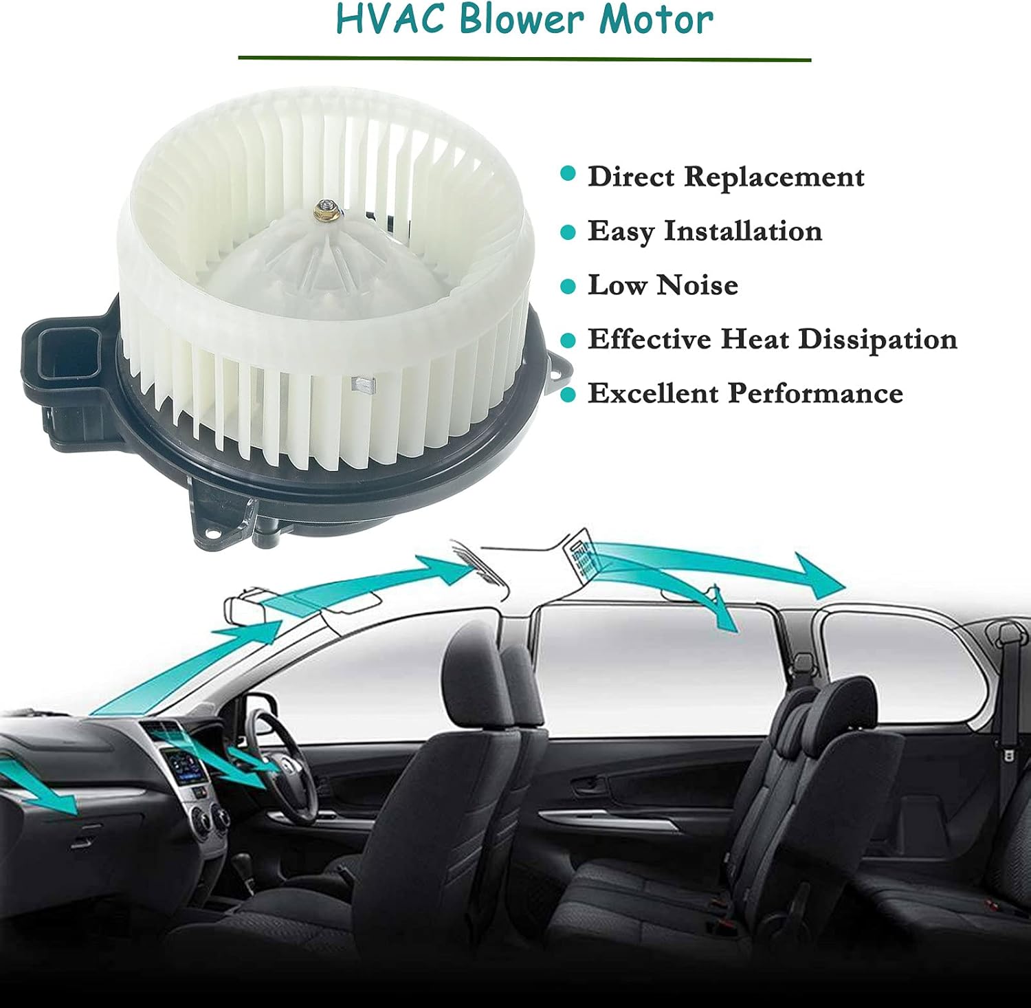 A/C Heater Blower Motor Assembly Pack of 2 A59893