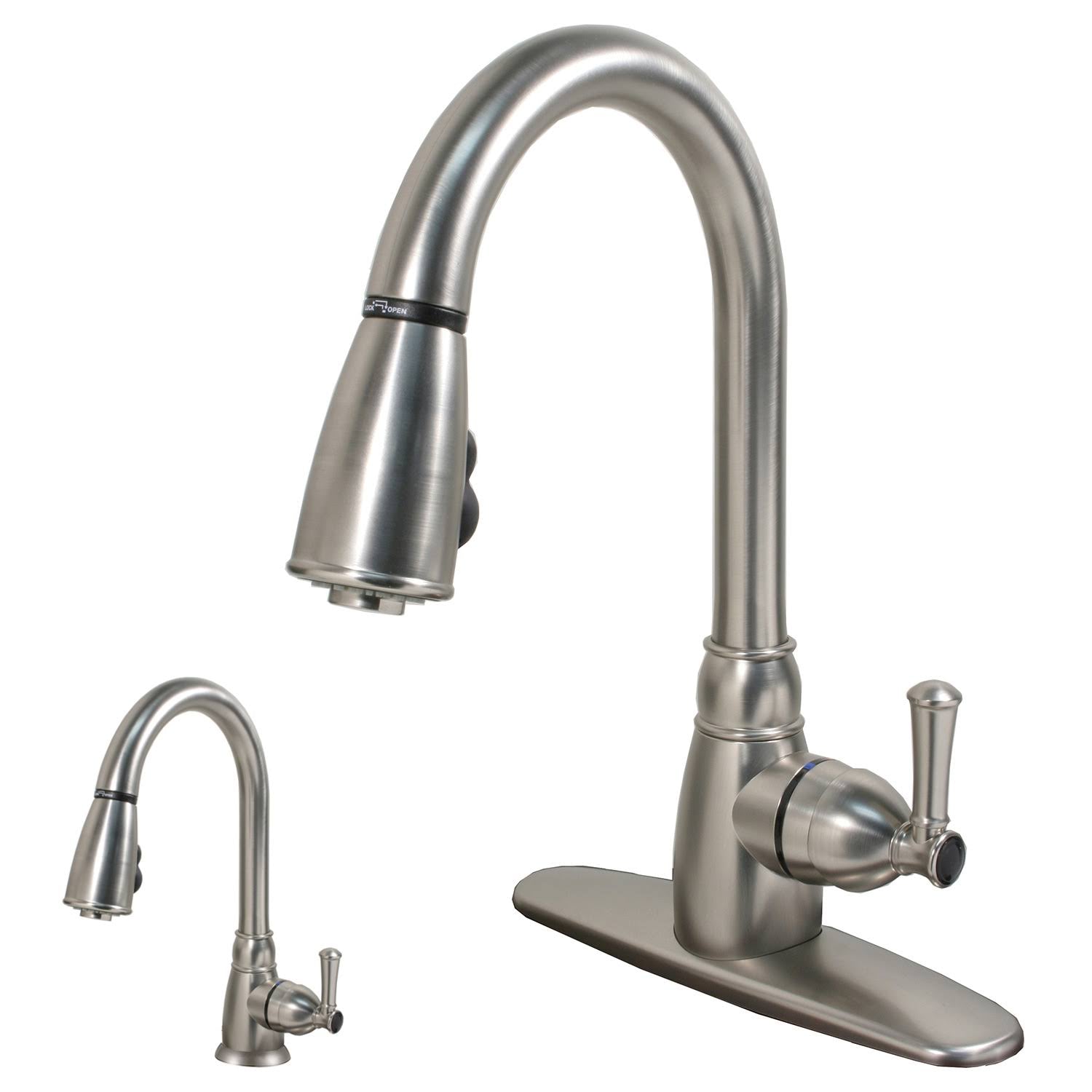 Stainless Steel Single Lever Kitchen Faucet C89424