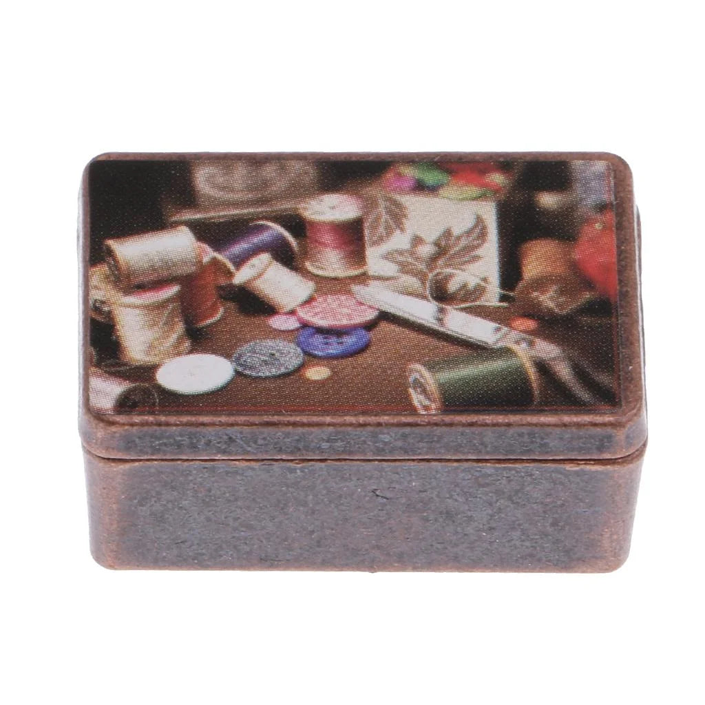 Vintage Metal Dollhouse Miniature Sewing Tools F5982