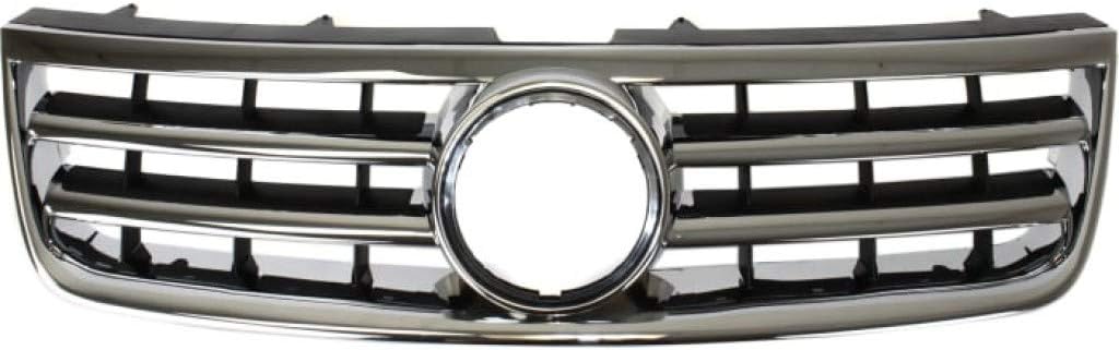 Chrome Shell Textured Black Insert Grille Assembly F29051
