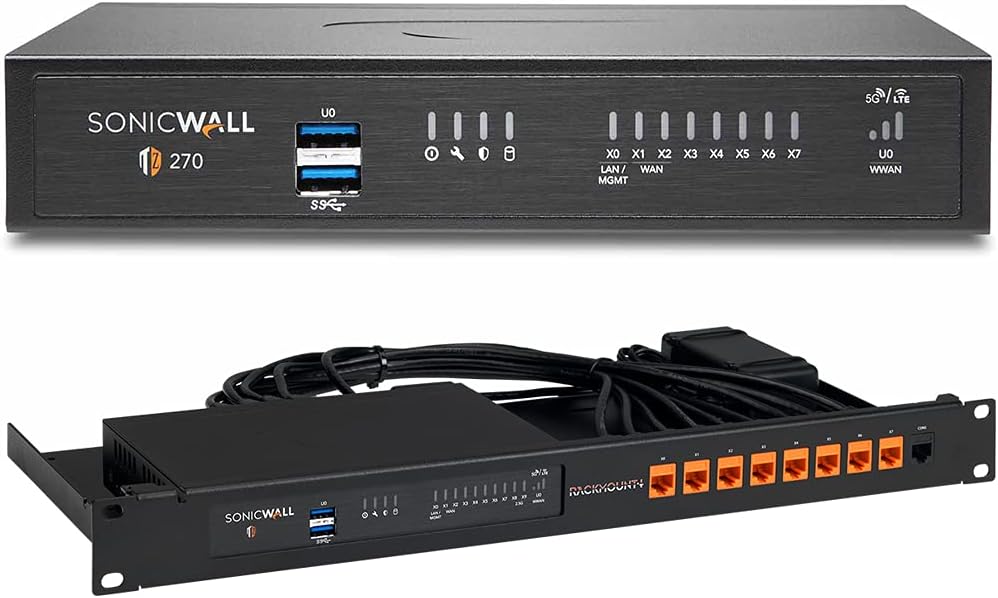 SonicWall TZ270 Network Security Appliance with Rackmount Kit U461412