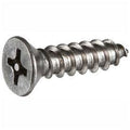 #6 x 1-1/2 x 22 Security Sheet Metal Screw, Flat Phillips Head, 18-8 Stainless Steel, Pkg of G821