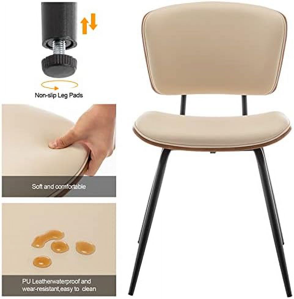 Beige Pack of 2 Dining Chairs X716