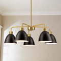5-Light Dimmable Industrial Shaded Chandelier F776576