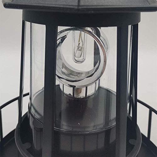 Black Solar LED Hanging Lantern S240727
