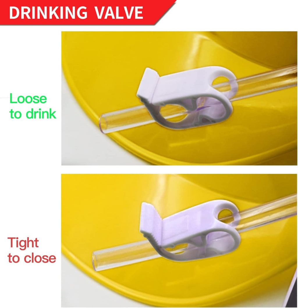 Yellow Adjustable Drinking Helmet with Straw X2170