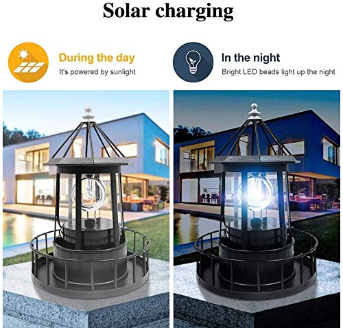 Black Solar LED Hanging Lantern S240727