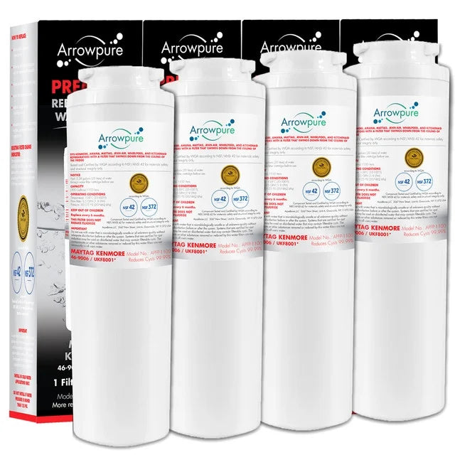 4 Pack UKF8001 Refrigerator Water Filter Replacement B6918