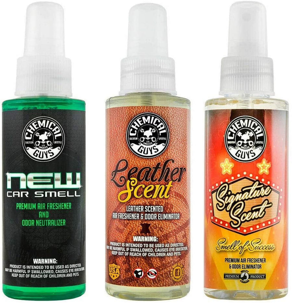 New Car Scent, Leather Scent & Signature Stripper Scent Air Freshener Kit (3) 4 oz. Bottles G16731