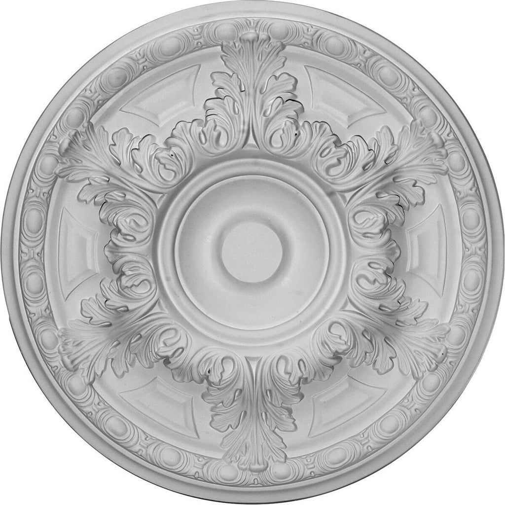 19x22OD x 1 1/2x22P Hand-Painted Stone Ceiling Medallion P8999