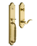 Satin Brass Single Cylinder Handleset D149838