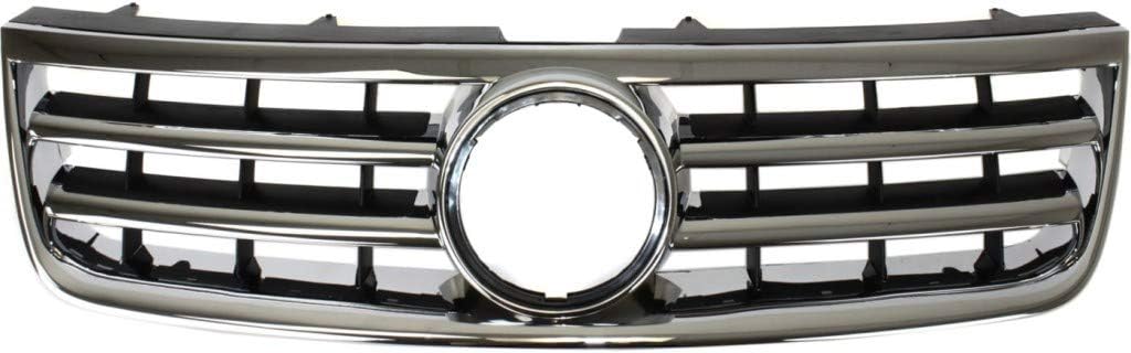 Chrome Shell Textured Black Insert Grille Assembly F29051