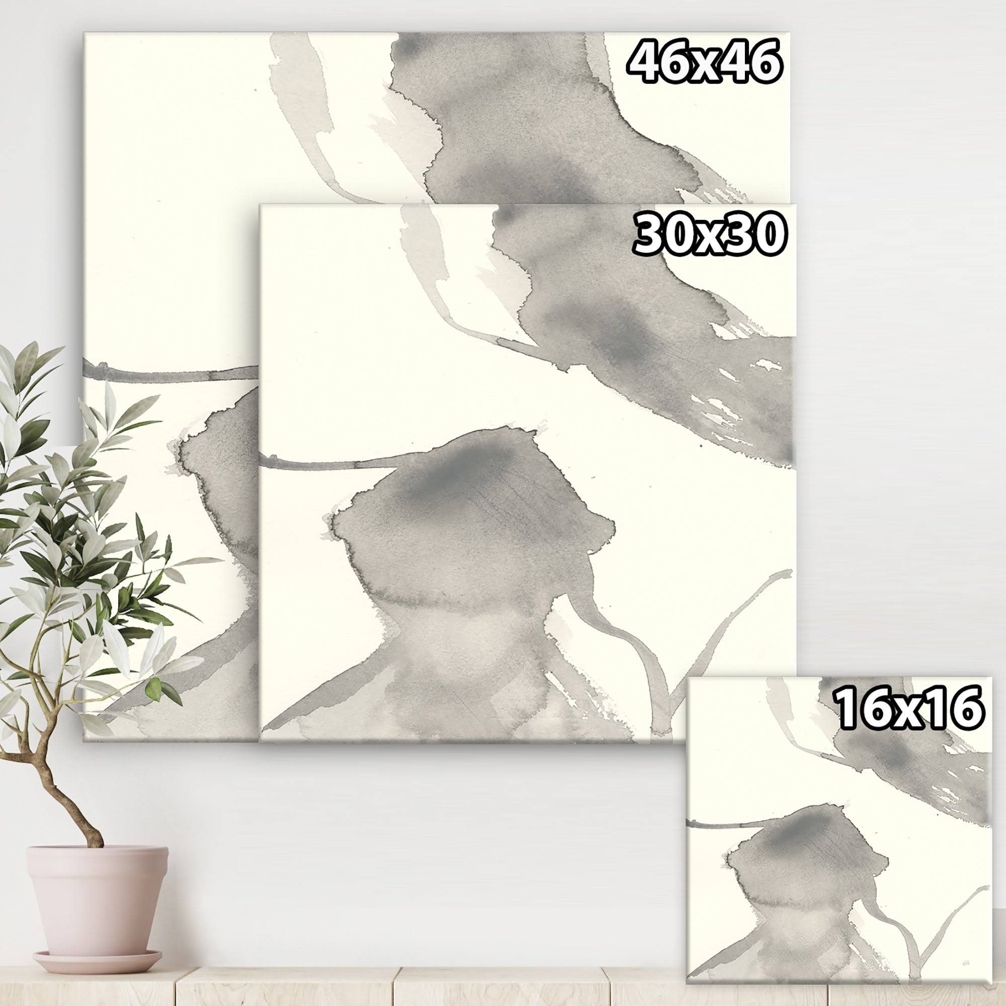 Minimal Geometric Canvas Artwork Print - 36 in. Wide x 36 in. High A7548