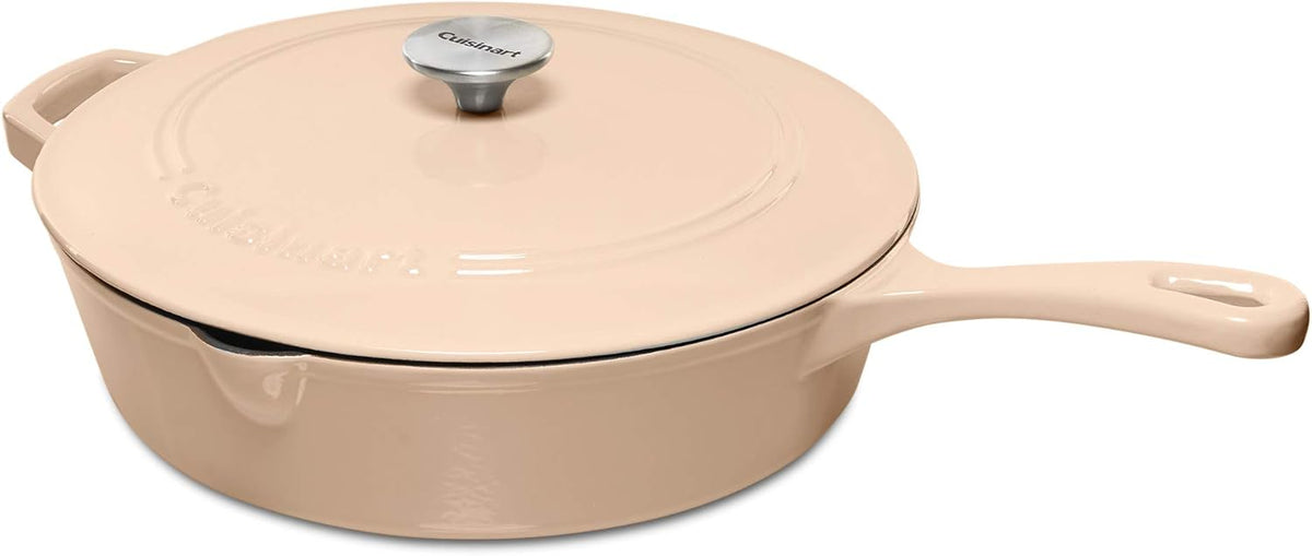 Enameled Cast Iron 12-Inch Chicken Fryer with Cover Y135