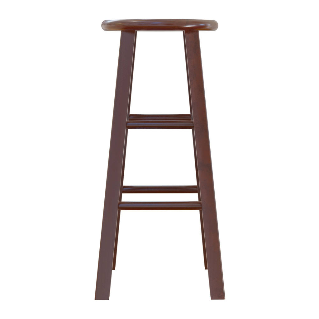 Antique Walnut 2pc Bar Stool Set I140