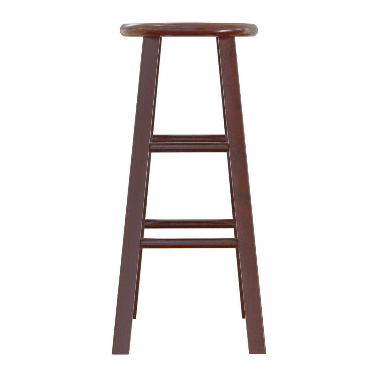 Antique Walnut 2pc Bar Stool Set I140