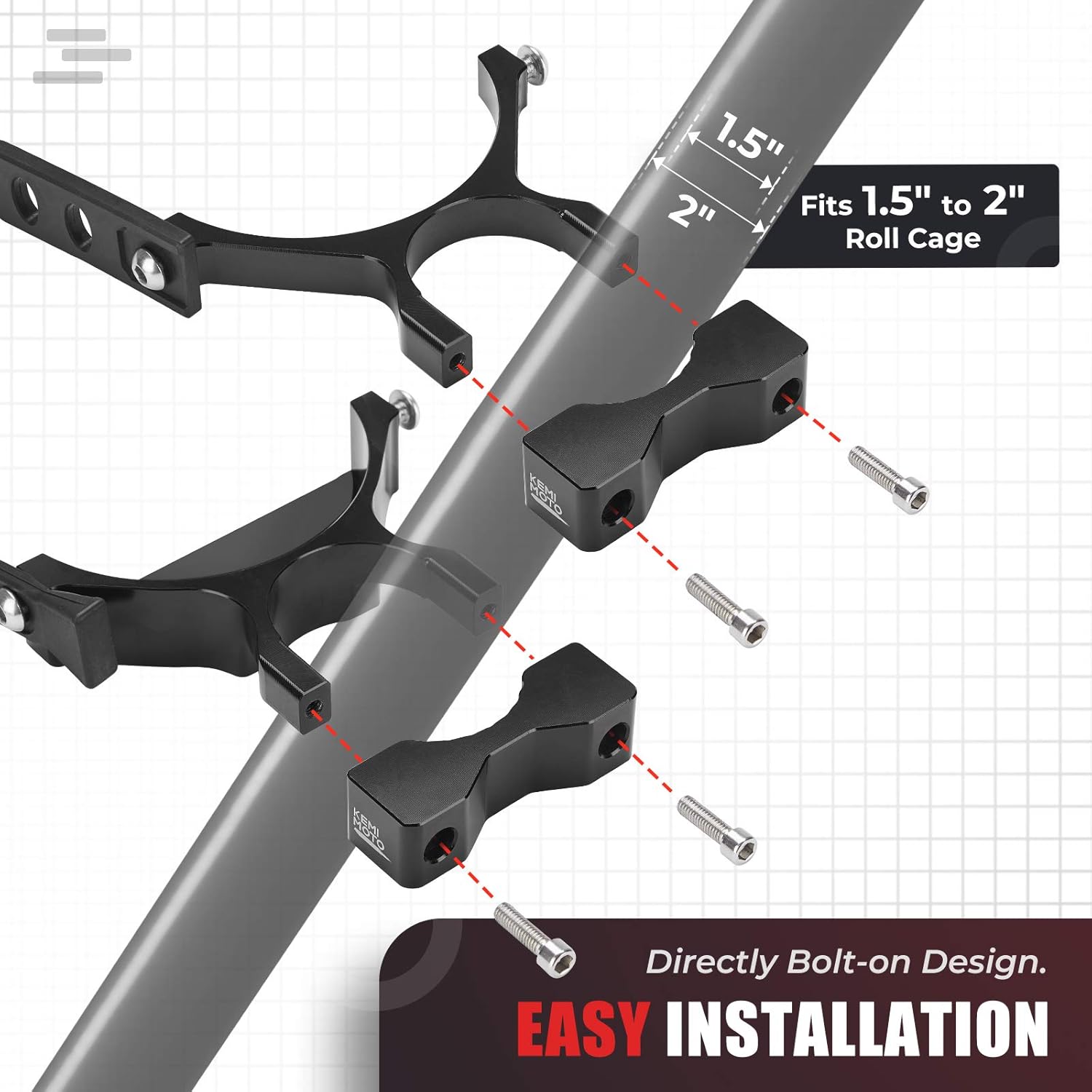 UTV Fire Extinguisher Mount with Quick Release W1386