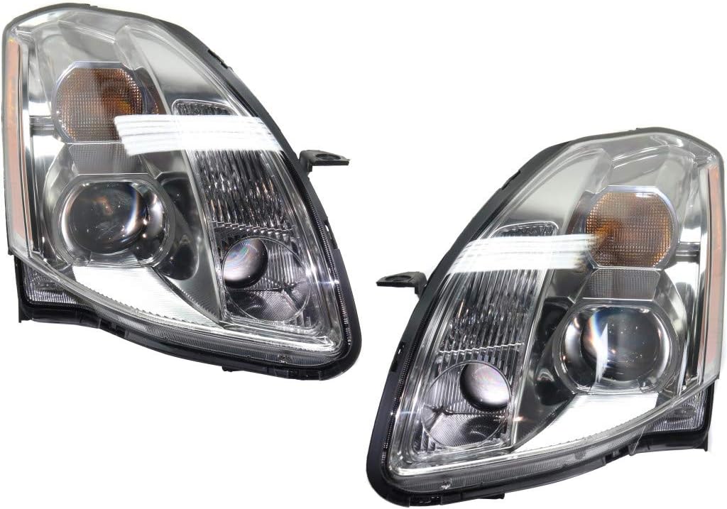 Pair Headlights for 2004 Nissan Maxima Halogen B57140