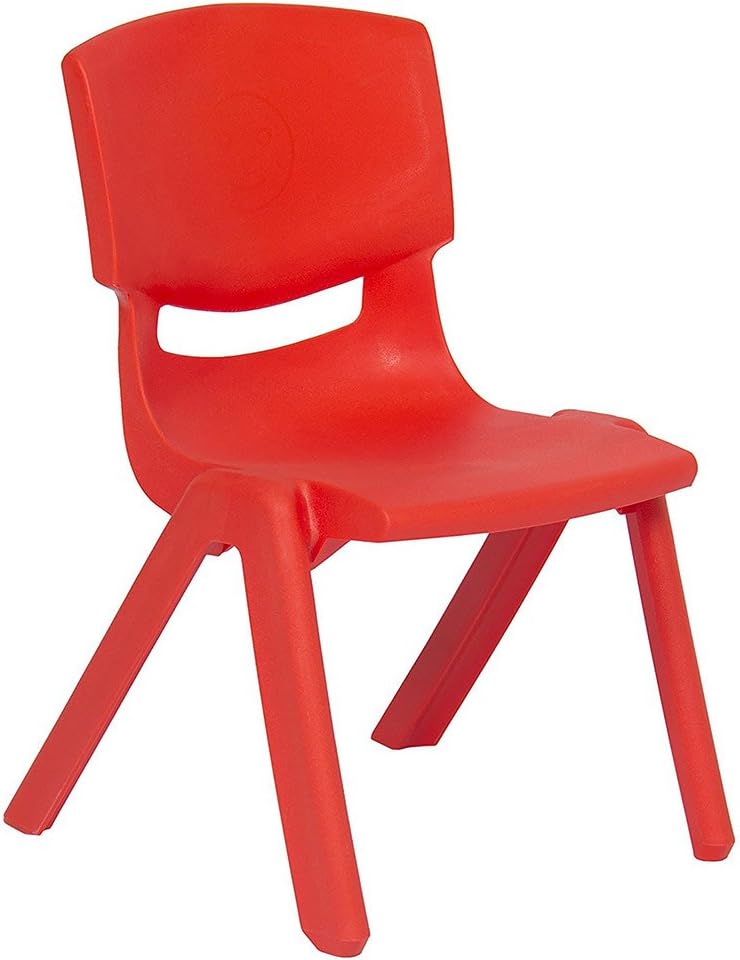 10 Pack Yellow Stackable Plastic Kids Learning Chairs H77502