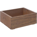 Rectangular Stained Wood Crate B505171