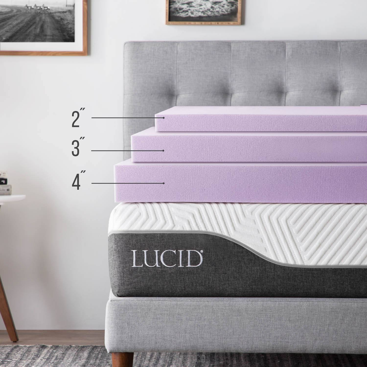 Full Lavender Infused Memory Foam Mattress Topper P2446
