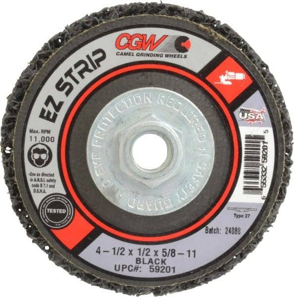 4-1/2x22x5/8-11x22 EZ Strip BK Wheel, Sil Carbide Coarse D41845