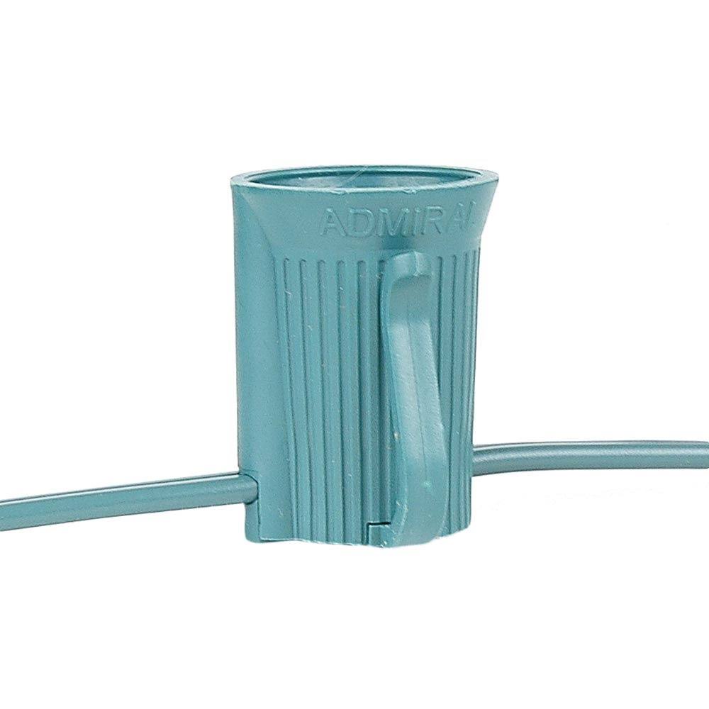 Green Wire C7 Christmas Stringer Bulk Reel, Candelabra Base P61593