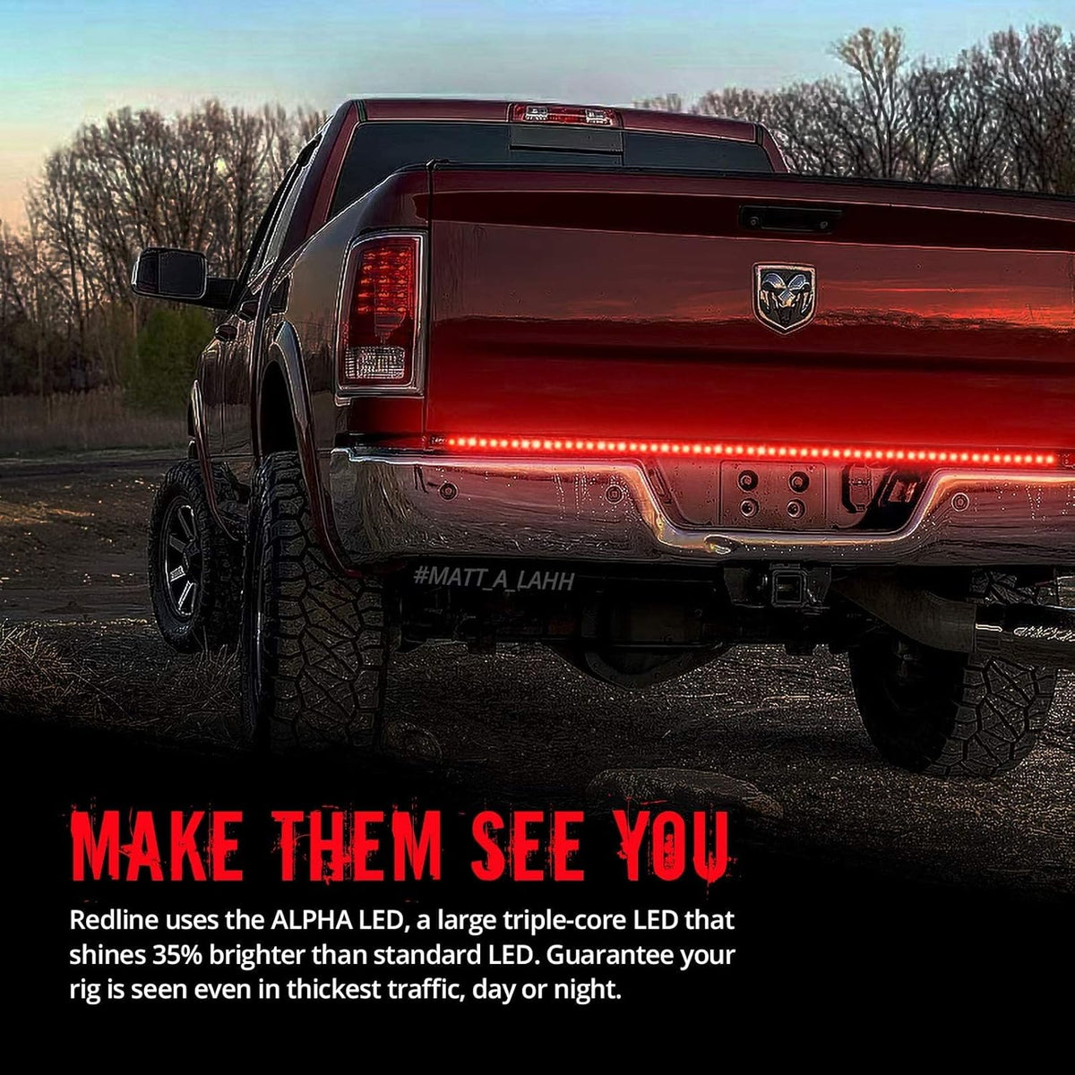 60" Redline LED Tailgate Light Bar T24372
