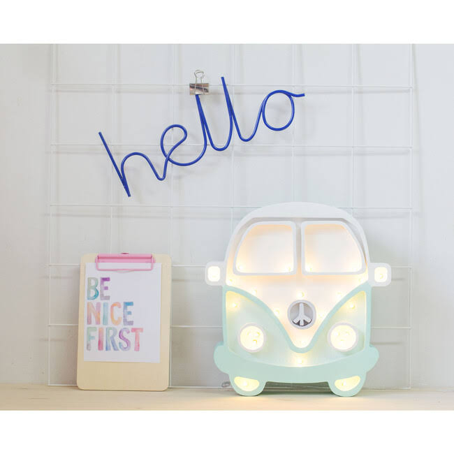 White Mint Camper Van Lamp A886747