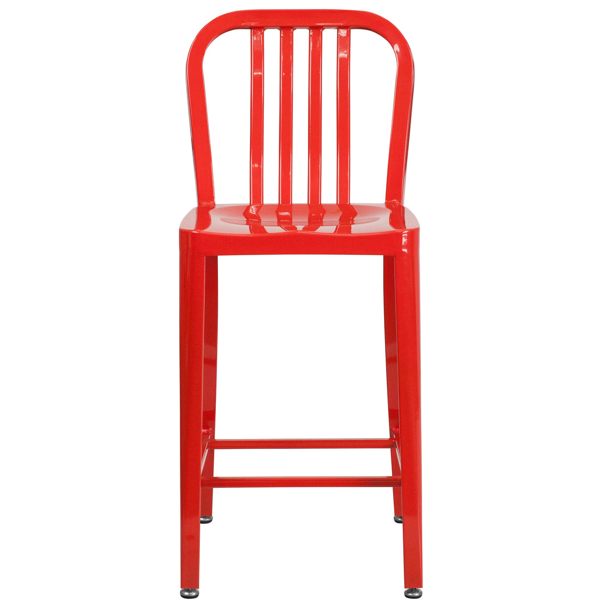 Red Metal Counter Stools X3311