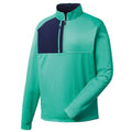 Spearmint Brushed Back Pique Midlayer I592552