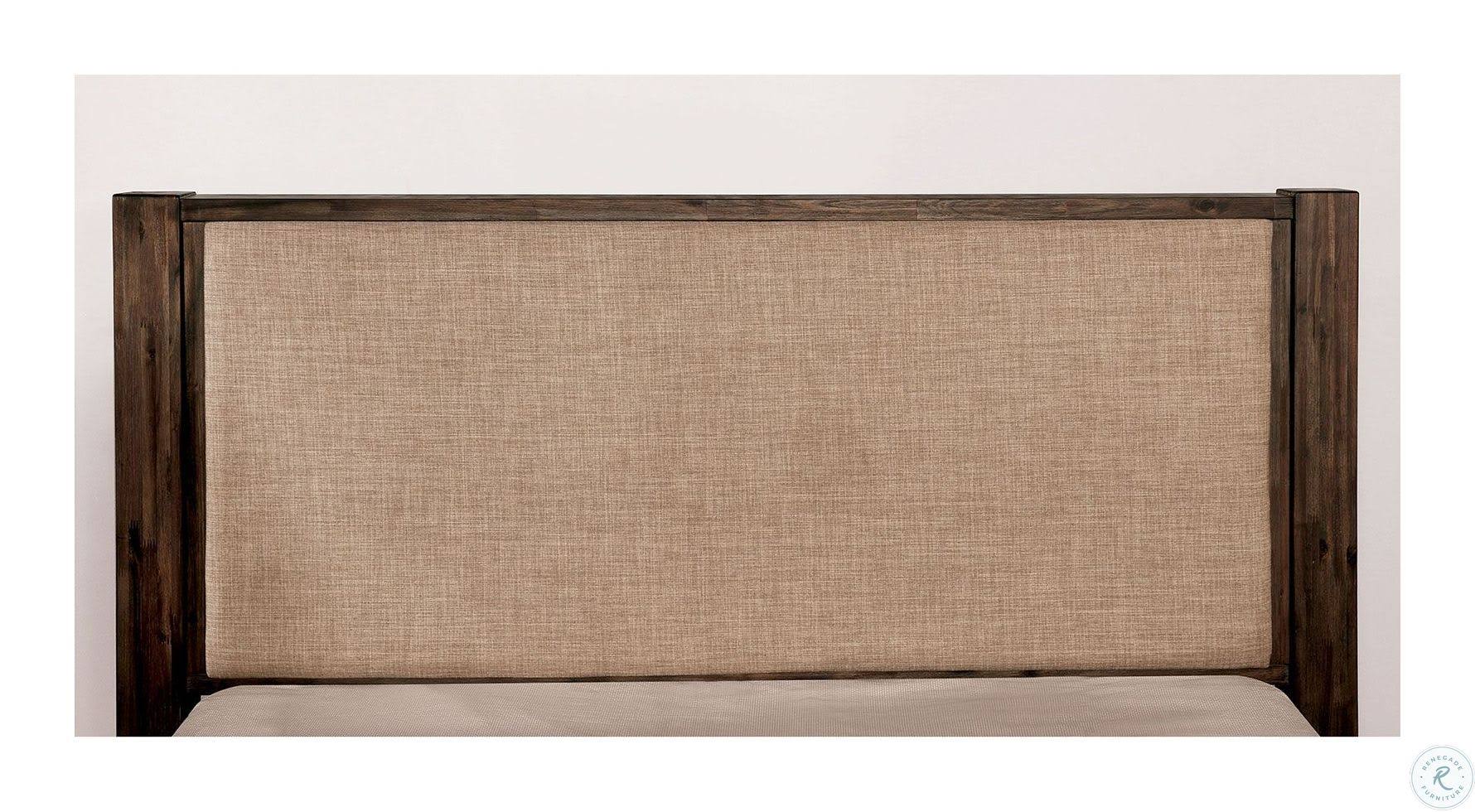 Walnut Tan Full Bed A618