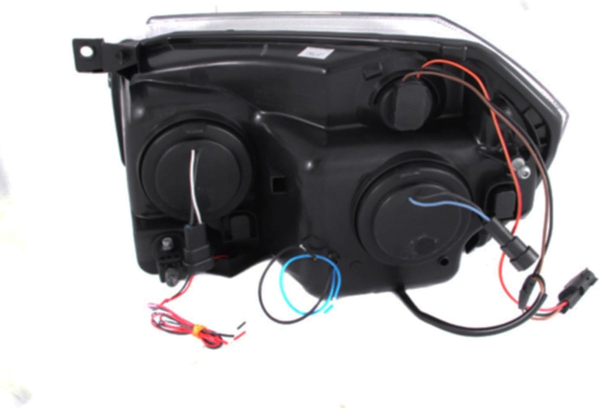 Black Projector Headlight Set with CCFL Halo G8750