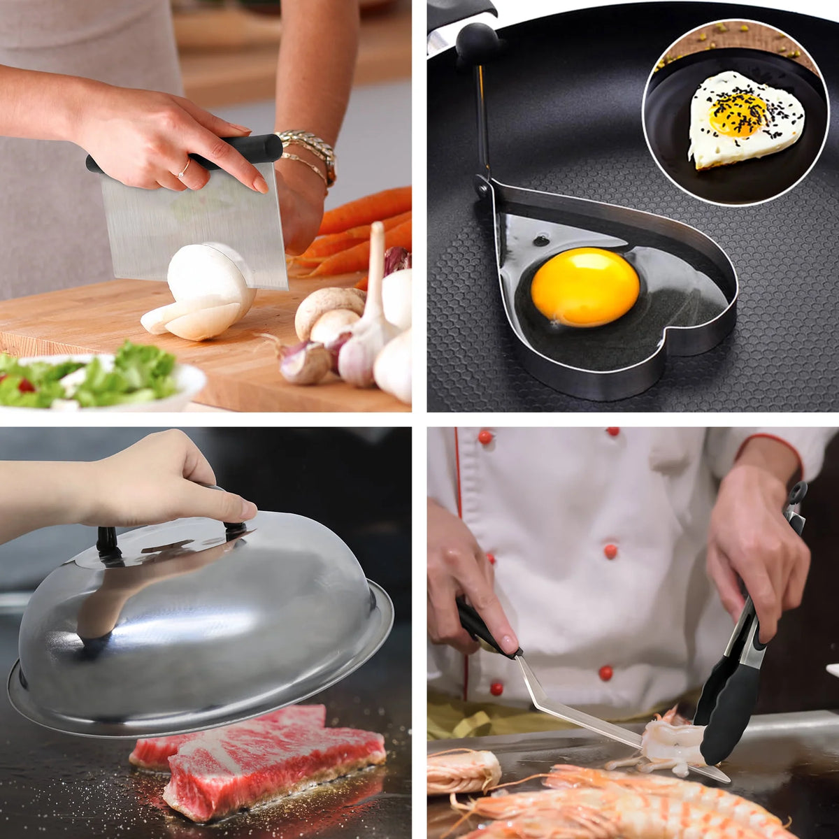 20 Pcs Griddle Grill Spatula Accessories Kit J575527