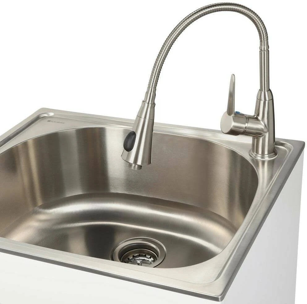 Stainless Steel Countertop Laundry Utility Sink and Cabinet K857664