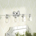 Brushed Nickel 4 Light Dimmable Vanity Light V84749