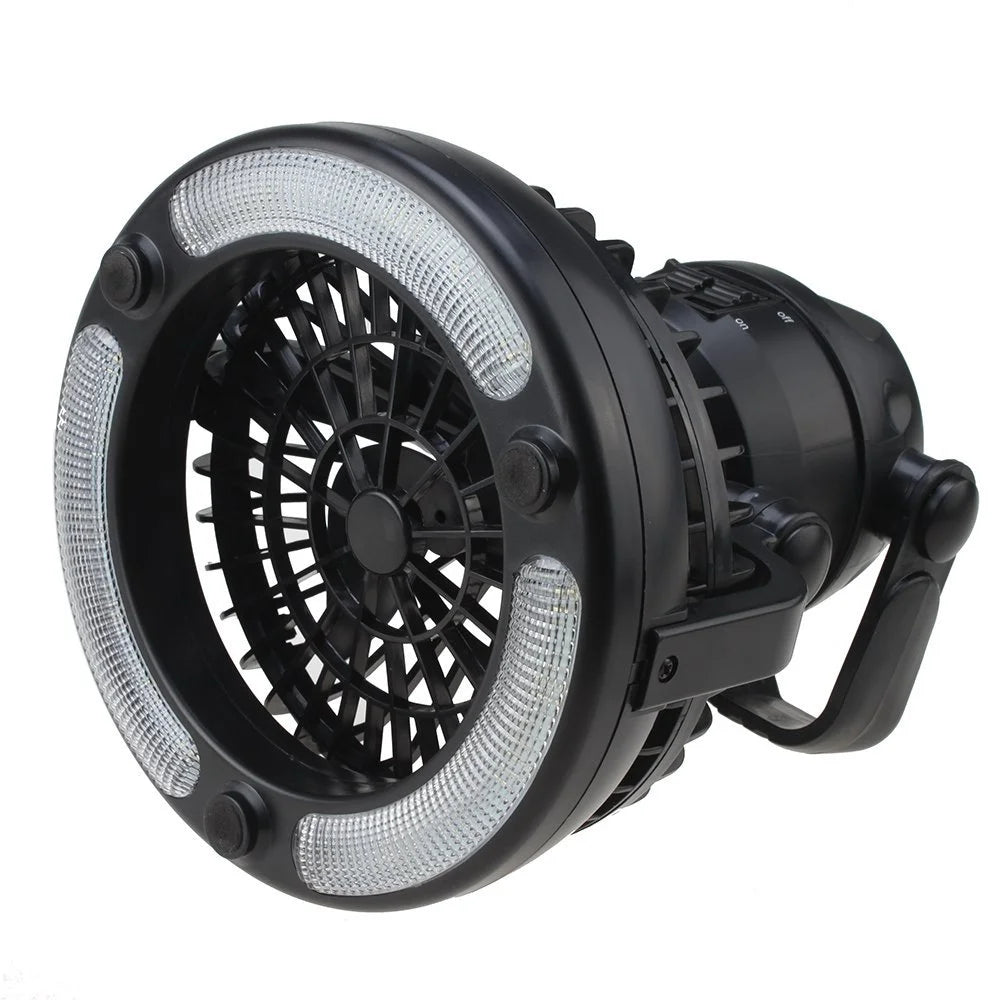 2-in-1 18 LED Camping Light Flashlight and Ceiling Fan J98522