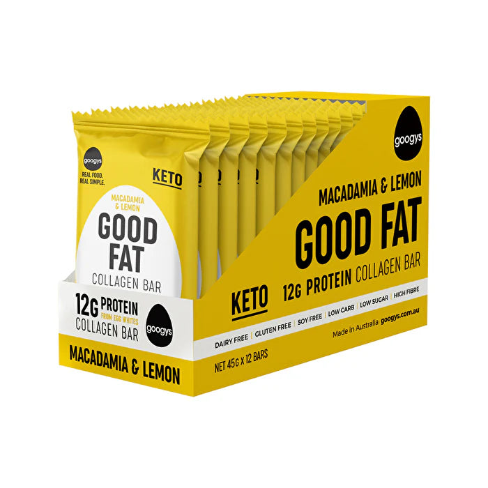 Macadamia & Lemon Collagen Bar 45g x 12 I74931